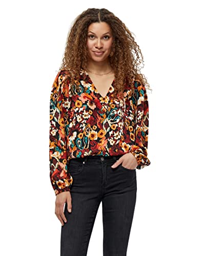 Desires Damska bluzka z dekoltem w serek, nadruk Redwood, 3XL