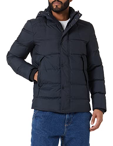 Geox Męska kurtka M Sandford, Dark Black, 48