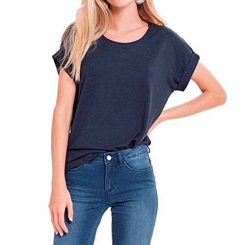 Only Onlmoster S/S O-Neck Top Noos JRS Koszulka damska, Navy Blazer, L