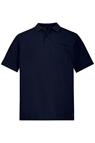 JP 1880 Męska koszulka polo Piquee z kieszenią na piersi T-shirt, Jasny błękit lazurowy, XL