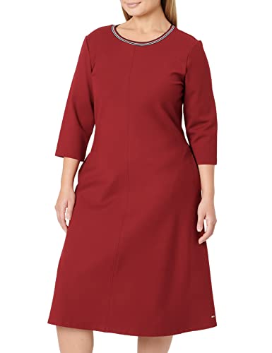 Tommy Hilfiger Damska sukienka Punto Midi Fit & Flare, Czerwony, 70
