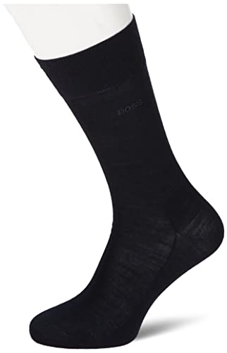 BOSS Męskie skarpety William Rs Uni Wo do łydki, Nowość - Ciemnoniebieski 401, 43-44