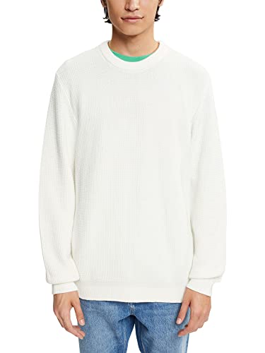 edc by ESPRIT Sweter męski, Off White, S