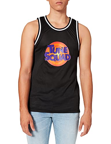 Mister Tee Męska koszulka z siatką na tanktop z dżemem kosmicznym melodia drużyna, Czarny, L