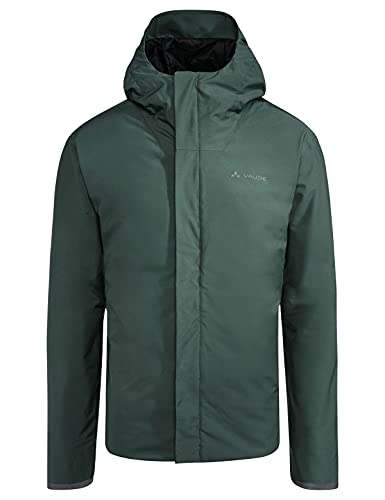 VAUDE Męska kurtka Cyclist Warm Rain Jacket, zielony (Dusty Forest), XXL