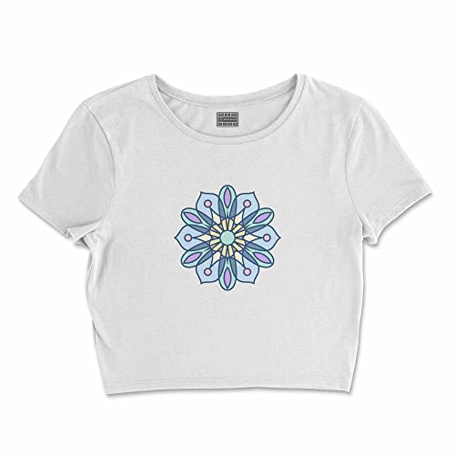 Bona Basics, Koszulka damska z nadrukiem cyfrowym,%100 bawełna, biała, casualowa, topy damskie, rozmiar: XL, biały, XL Krótki