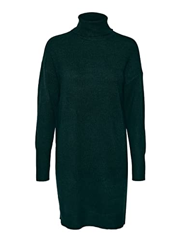 bestseller a/s Damska sukienka VMBRILLIANT LS z okrągłym dekoltem GA NOOS sukienka, Pine Grove/szczegóły: melanż, XS