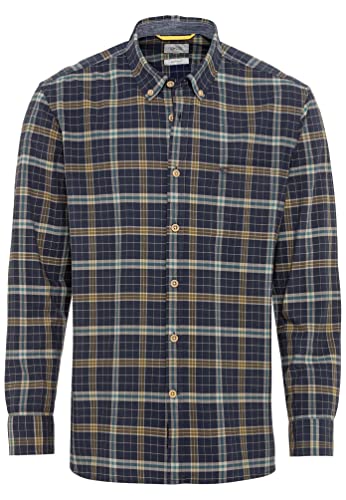 camel active Męska koszula 409110/8S10, niebieski (Night Blue), S