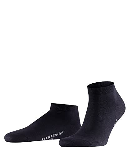FALKE Mężczyźni Skarpety do trampek Cool 24/7 M SN Organiczna Bawełna krótkie jednokolorowe 1 Para, Niebieski (Dark Navy 6375), 43-44