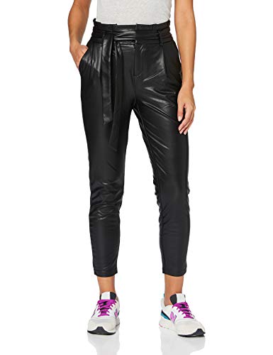 Only Onlpoptrash Yo Pu Easy Paperbag Pnt Spodnie Damskie, Czarny, XS