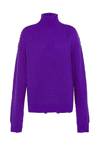 gaya Damski sweter z golfem liliowy M/L, liliowy, M