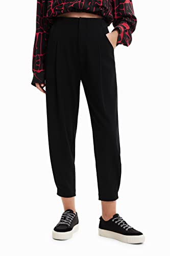 Desigual Damskie spodnie na co dzień, czarny, XS