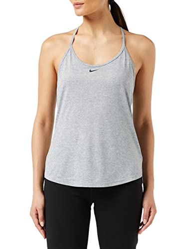 Nike Damska kamizelka W Nk One Df Elstka Std Tank Vest, Particle Grey/Htr/Black, XL