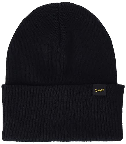 Lee Czapka męska Essential Beanie Hat, czarny, jeden rozmiar