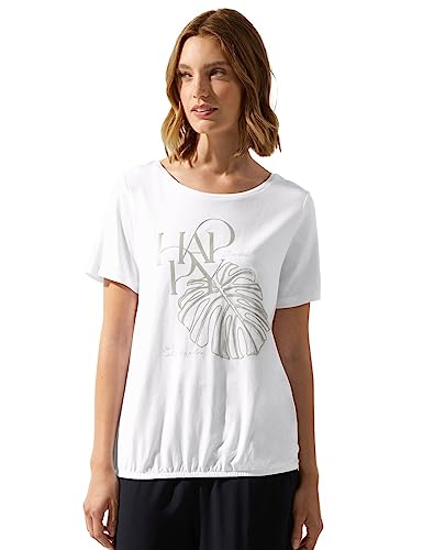 Street One Damska koszulka z krótkim rękawem z nadrukiem, biały, 42