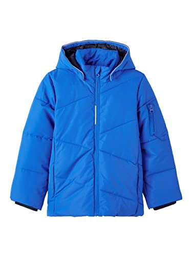 NAME IT Boy's NKMMARCO Jacket SOLID FO kurtka, Princess Blue, 140, Princess Blue, 140