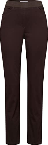 Raphaela by Brax Damskie spodnie bawełniane Pamina Thermolite, Dark Brown, 27W / 30L
