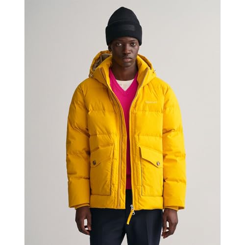 GANT Męska kurtka puchowa Alta Down, żółty, XL