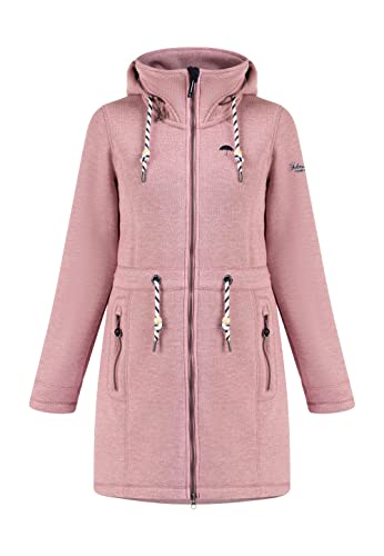 Schmuddelwedda Damski płaszcz polarowy 34324745, Różowy melanż, XL