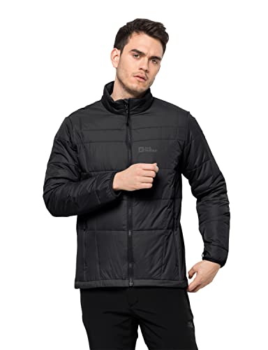 Jack Wolfskin Męska kurtka Bergland Ins, czarna, XL