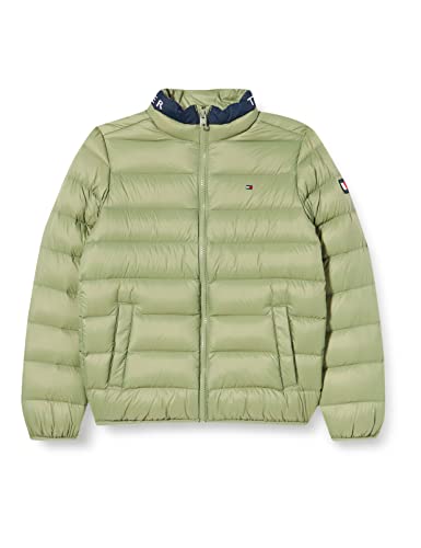 Tommy Hilfiger Dziecięca kurtka puchowa unisex, Oliwka wiosenna, 9 Miesiące