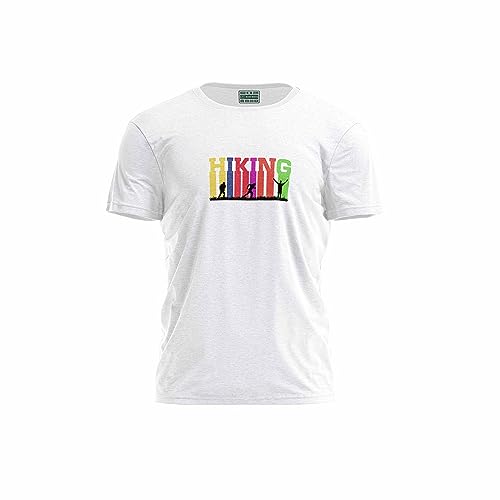 Green Fish, Męski T-shirt z cyfrowym nadrukiem,% 100 bawełna, biały, na co dzień, męski top, rozmiar: L, biały, L