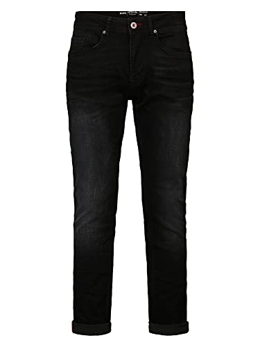 Petrol Industries - Russel Regular Tapered Fit – spodnie męskie – niebieskie, czarny, 31-38