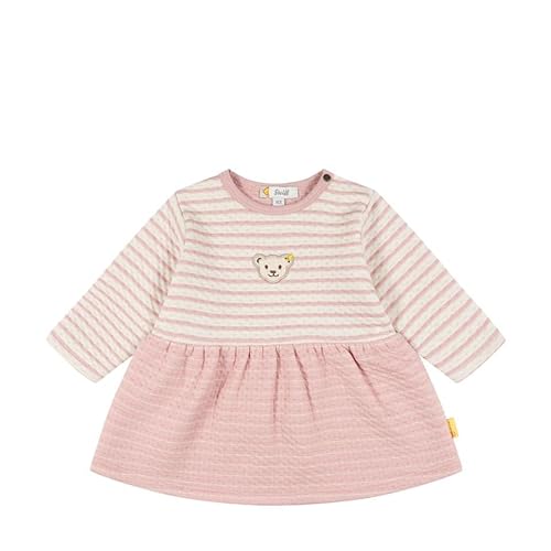 Steiff Dziewczęca sukienka w paski, Blada Mauve, 74 cm