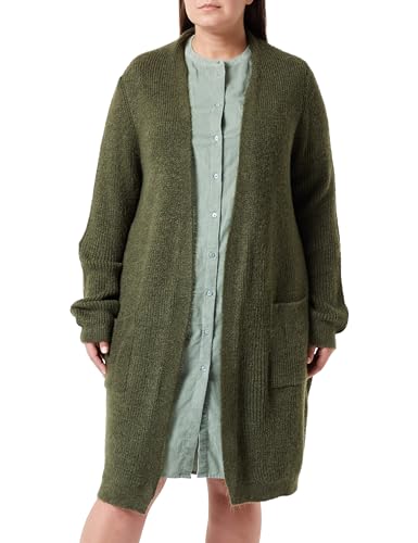 ONLY CARMAKOMA Carjade Ls KNT Noos kardigan, khaki/szczegóły: melanż, 50/52