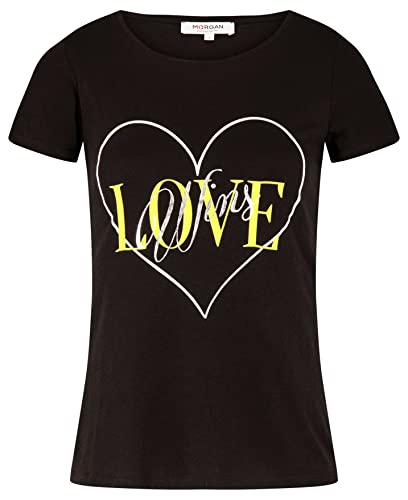 Morgan damski top DWIN czarny TXS, Czarny/Kwaśna zieleń, XS