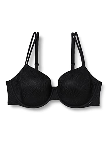 Calvin Klein Lekko wyściełana Demi Biustonosz Demi-Plunge Kobiety, Czarny 001, 38D