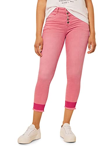 Street One Damskie spodnie jeansowe Slim, Intense Coral Washed, W28/L26