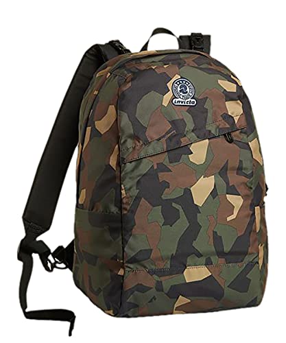 Invicta Plecak Dwustronny Invicta S.Pa Rev., 27 L, Wzór Unisex 2 w 1 i Jednolity Kolor, Dzieci, Zielony, Jeden Rozmiar