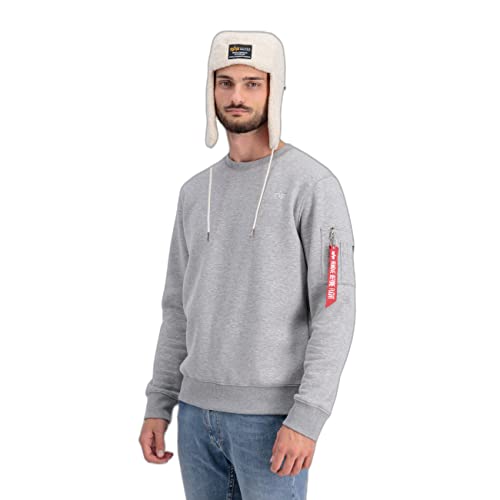 Alpha Industries Czapka męska, Biały, rozmiar uniwersalny