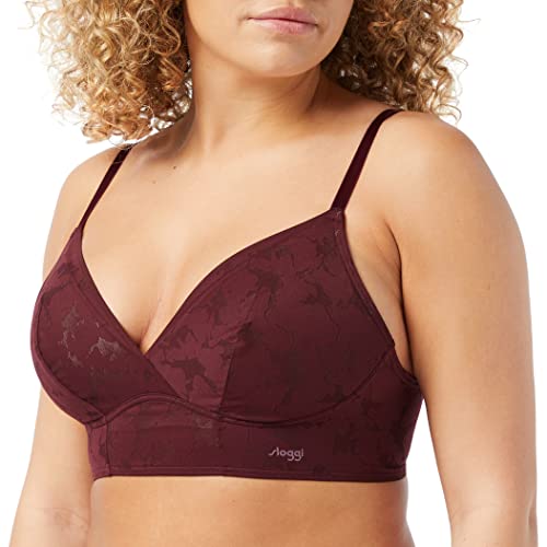 Sloggi biustonosz damski bez fiszbin, Claret, XL
