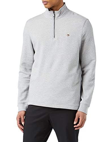Ted Baker Męska bluza z zamkiem błyskawicznym MMB-KILBRN-bluza z kapturem sweter, LT-szary, 2 (UK)