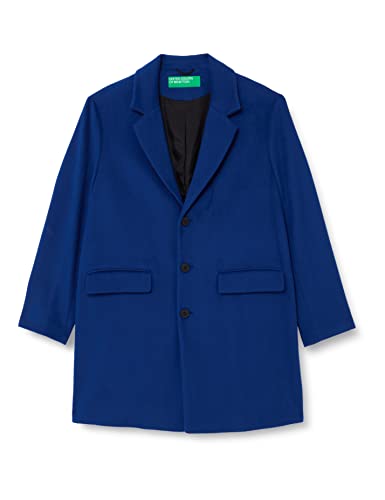 United Colors of Benetton Męski płaszcz Cappotto 2YDTUN012, Blu Scuro 97C, 50