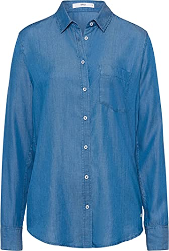 BRAX Victoria Tencel Koszula Damska, niebieski (Indigo 23), 34