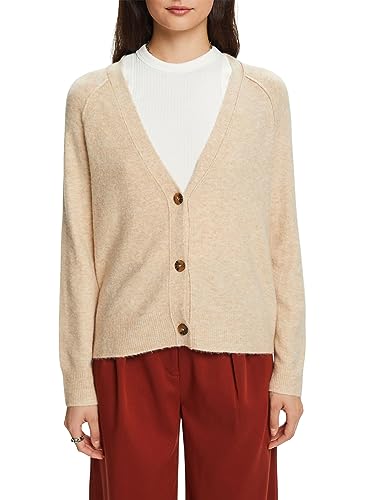 ESPRIT Damski kardigan z dzianiny, 289 / piasek 5., XS