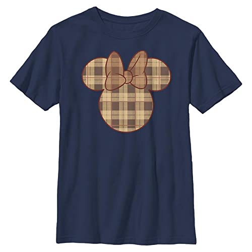 Disney Fall Plaid Minnie chłopięca bluza z kapturem (1 opakowanie), granatowy, XL