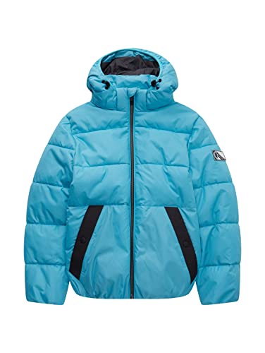 TOM TAILOR Chłopcy Dziecięca kurtka zimowa z kapturem 1033348, 12415 - Laguna Light Blue, 164