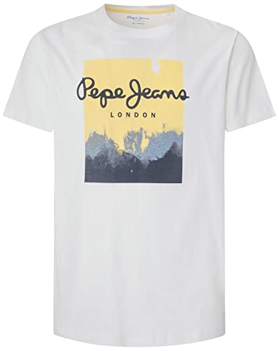 Pepe Jeans Koszulka męska Roslyn, biały, L