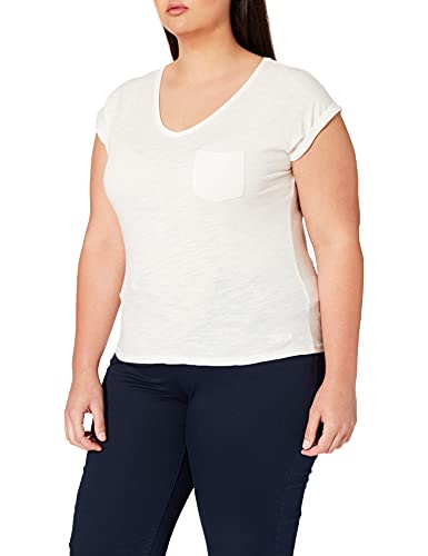 Naf Naf Damska koszulka Oabing Mc, kość słoniowa, XL