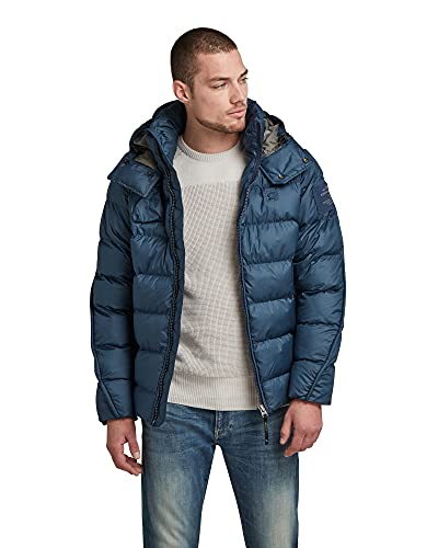 G-STAR RAW G- Whistler Padded Hooded, Kurtka Mężczyźni, Niebieski (luna blue B958-C630), S