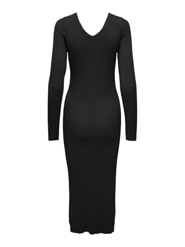 Bestseller A/S Onljulie Life Ls sukienka maxi z dekoltem w serek, czarny, XS