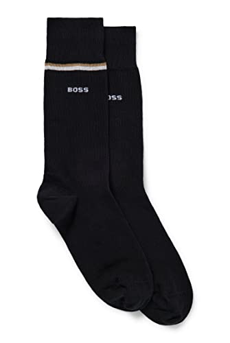 BOSS Men's 2P RSGift Keyring CC Socks_Gift_Set, Black1, 40-46, Black1