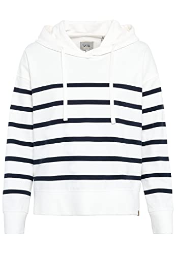 Camel Active Womenswear Damska bluza z kapturem 309383/1F65, niebieska (Night BlueStriped), M, Night Bluestriped, M