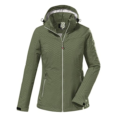 Killtec Damska kurtka softshell z odpinanym kapturem KOS 176 WMN SFTSHLL JCKT, oliwkowa, 36, 38390-000