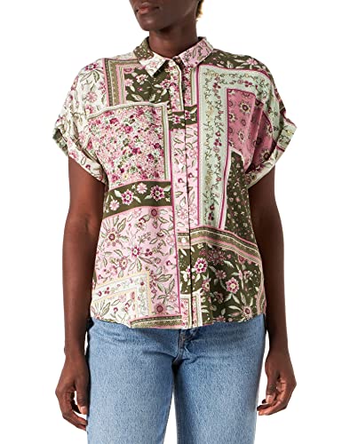Springfield Damska koszula Camisa De Manga Corta Polera Rusti, liliowy, 32 PL