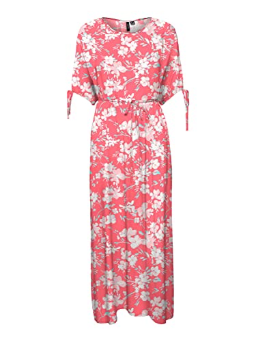 VERO MODA Sukienka damska, Ge Peach/Aop: mille, S